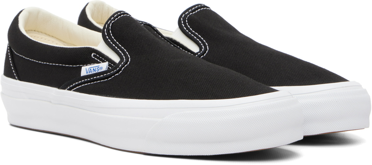 Vans Black Premium Slip-On Sneakers
