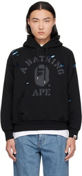 BAPE Black Destroyed College Hoodie