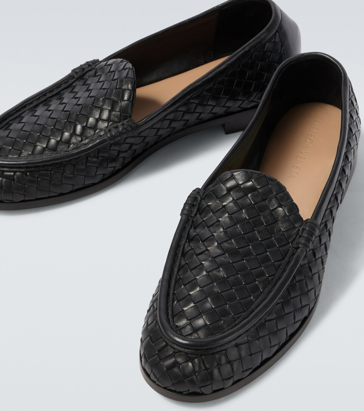 Bottega Veneta Silenzio Intrecciato leather loafers