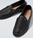 Bottega Veneta Silenzio Intrecciato leather loafers