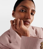 Pomellato Iconica Extra Slim 18kt rose gold ring with diamonds