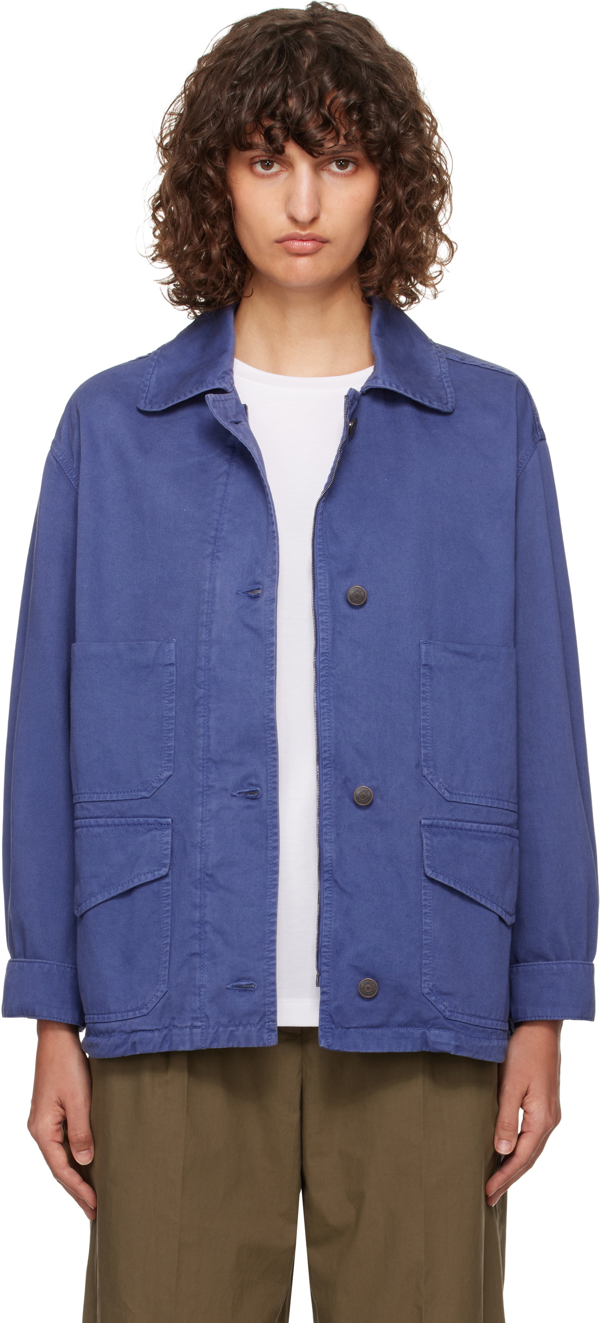 THE ROW JOLENE JACKET ジャケット　コート The Row Navy Jolene Jacket The Row