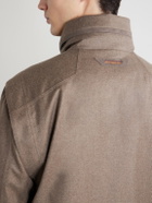SEASE - Padded Wool and Cashmere-Blend Jacket - Brown