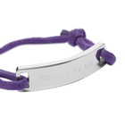 1017 ALYX 9SM Men's Cord & Metal Bracelet in Purple