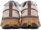 On Off-White & Brown Cloudwander Waterproof Sneakers