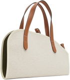 JW Anderson Beige Canvas Carrier Bag