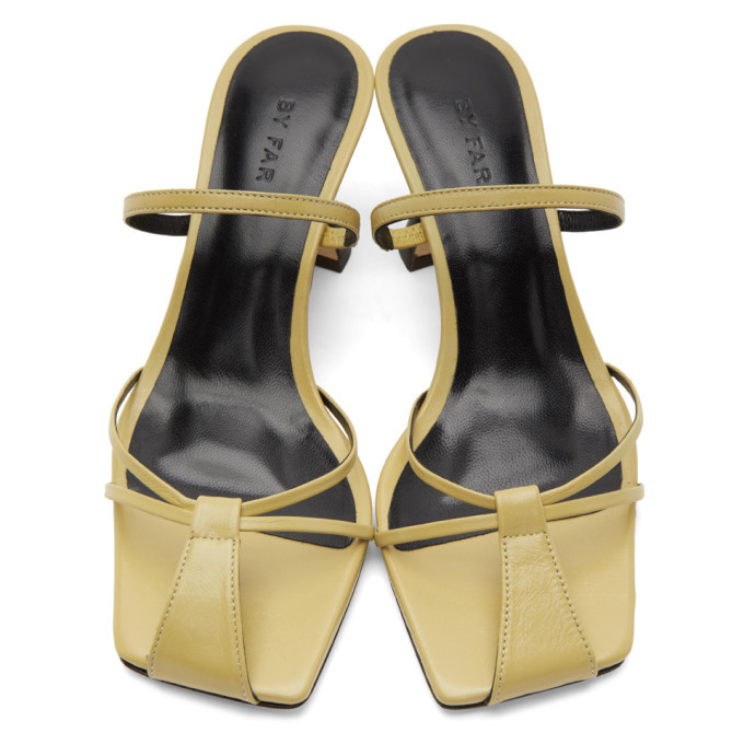 BY FAR Yellow Edita Heeled Sandals By Far