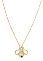 Aliita Bee Brillante 9kt Gold Necklace - Yellow - One Size