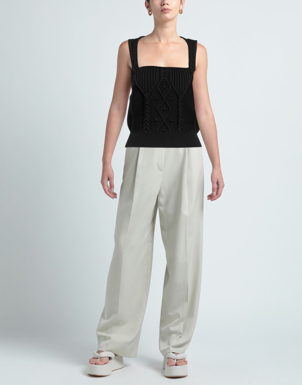 The Attico Womens Top in Black