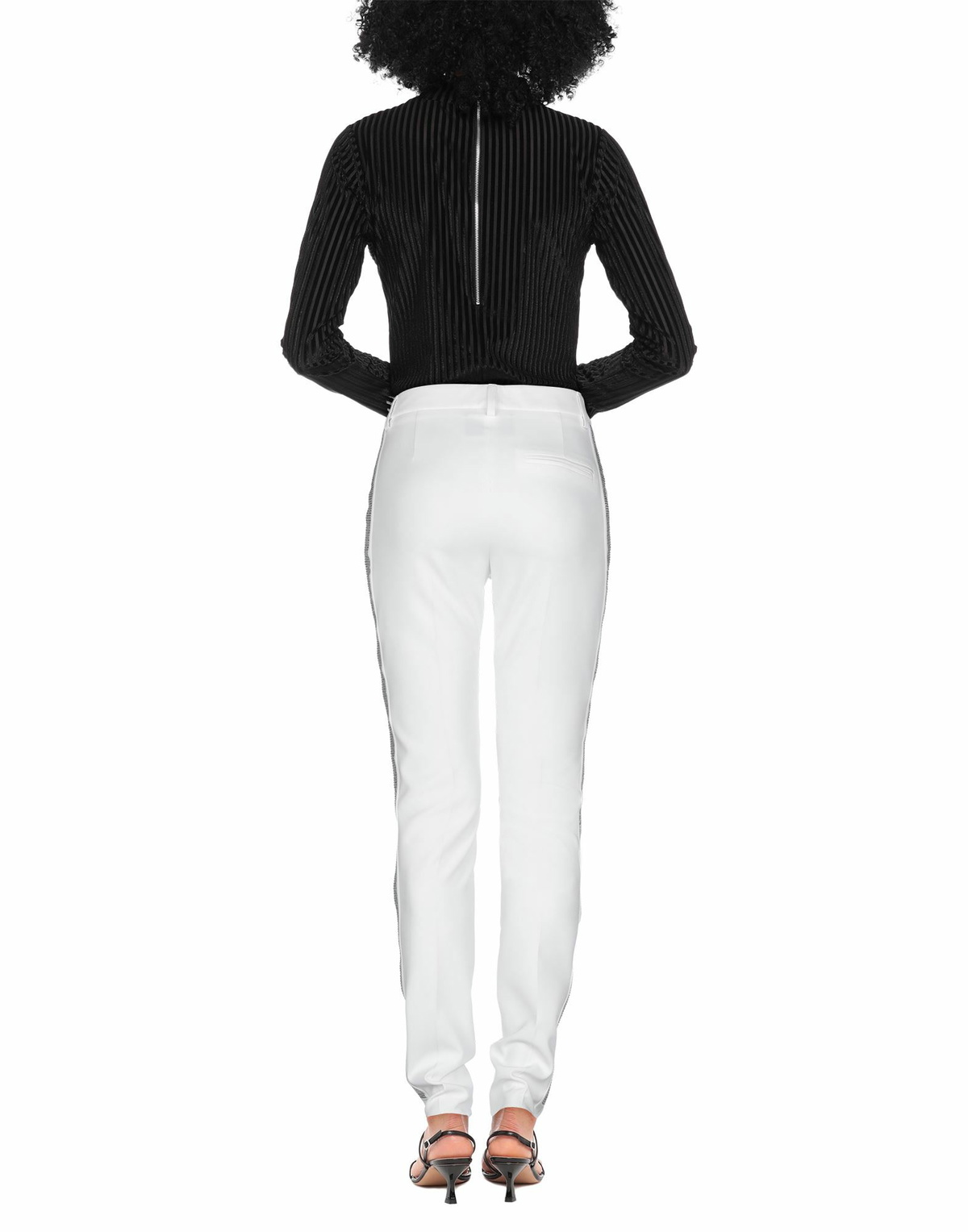 Philipp Plein Womens Pants in White