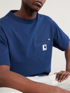 Sacai - Carhartt WIP Logo-Appliquéd Cotton-Jersey T-Shirt - Blue