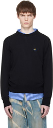 Vivienne Westwood Black Alex Round Neck Sweater