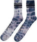 Satisfy Navy Tie-Dye Socks