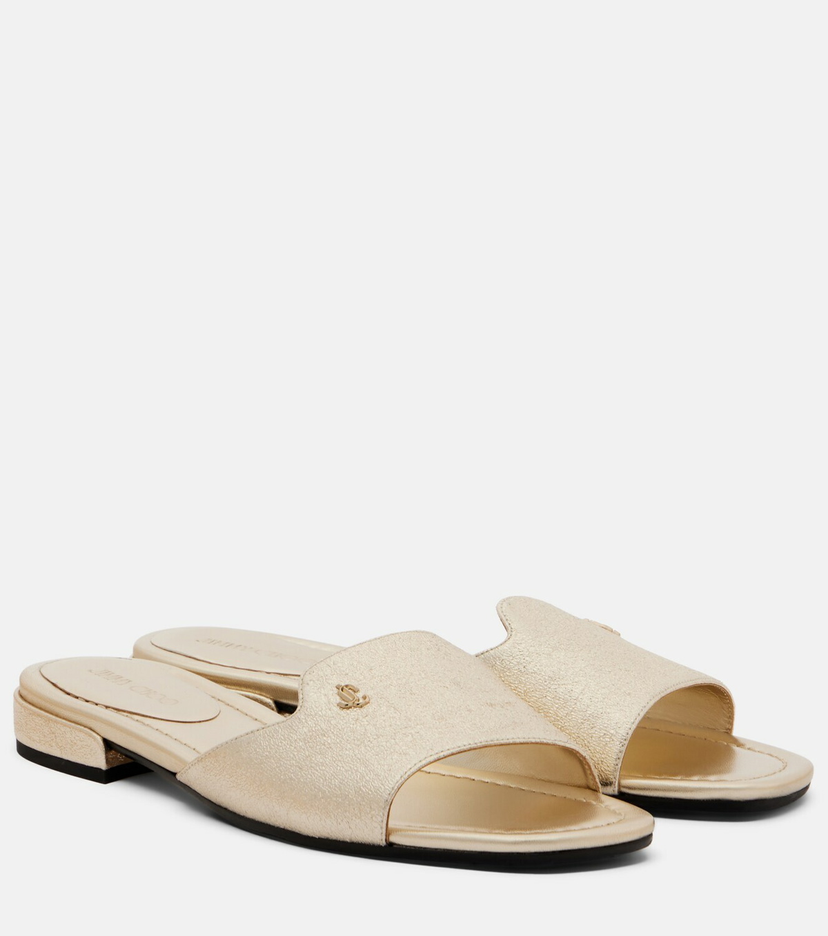 Jimmy Choo Dina leather slides