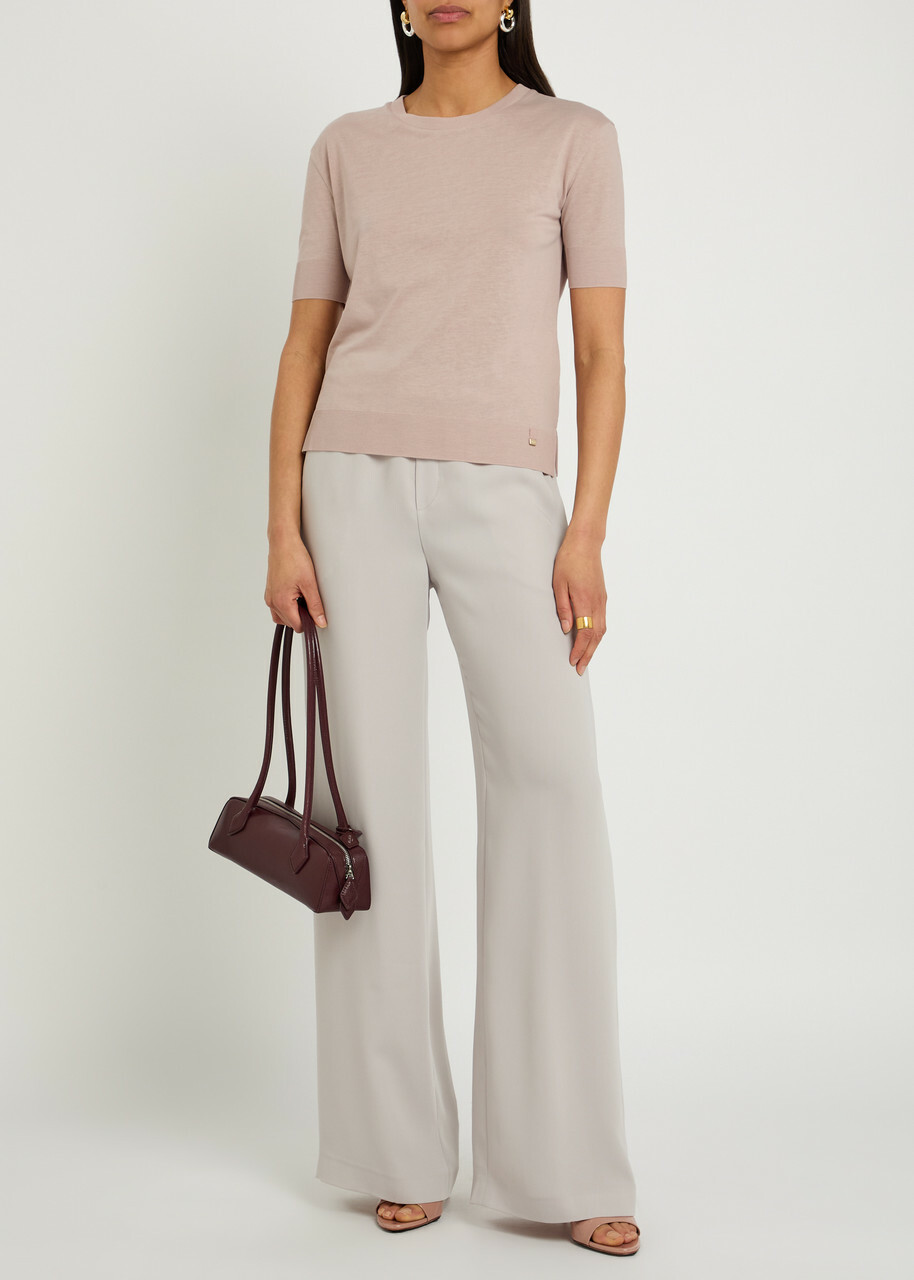 Herno Fine-knit T-shirt Light Pink