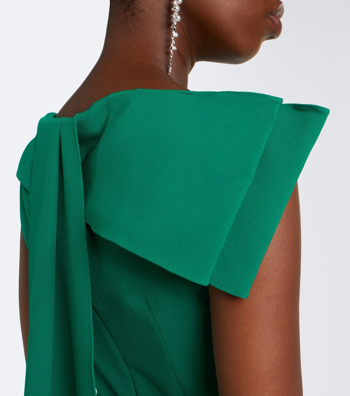 Safiyaa Mallory crêpe gown