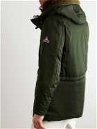 Holubar - Boulder Faux Shearling-Lined Coated Cotton-Blend Down Parka - Green