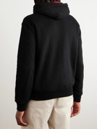 Polo Ralph Lauren - Printed Cotton-Blend Jersey Hoodie - Black