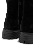 Stuart Weitzman Hudson Suede Chelsea Boots Black