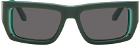 Off-White Green Prescott Sunglasses