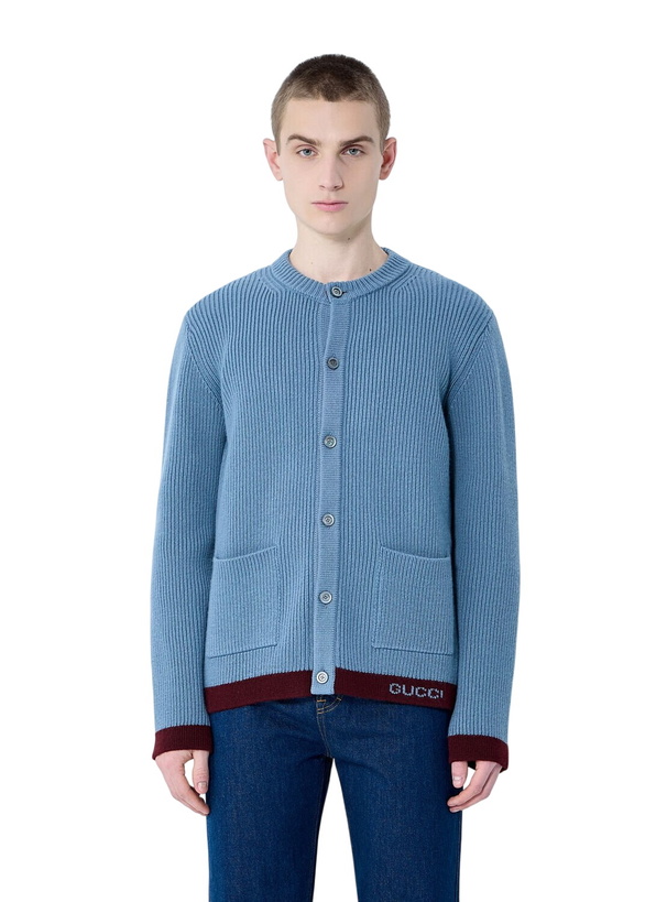 Photo: Gucci Wool Cardigan With Intarsia