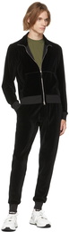 TOM FORD Black Velour Zip Jacket