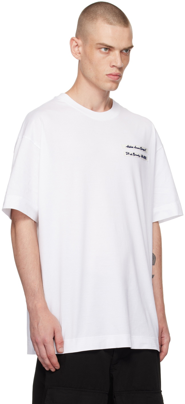 Givenchy White Grosgrain Patch T-shirt Givenchy