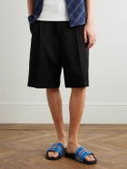 Burberry - Checked Canvas Slides - Blue