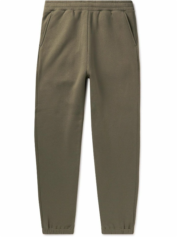 Photo: WTAPS - Tapered Cotton-Jersey Sweatpants - Green