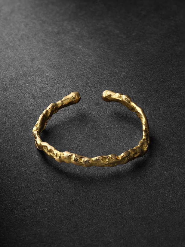 Photo: Healers Fine Jewelry - Medium Hammered Gold Ear Cuff