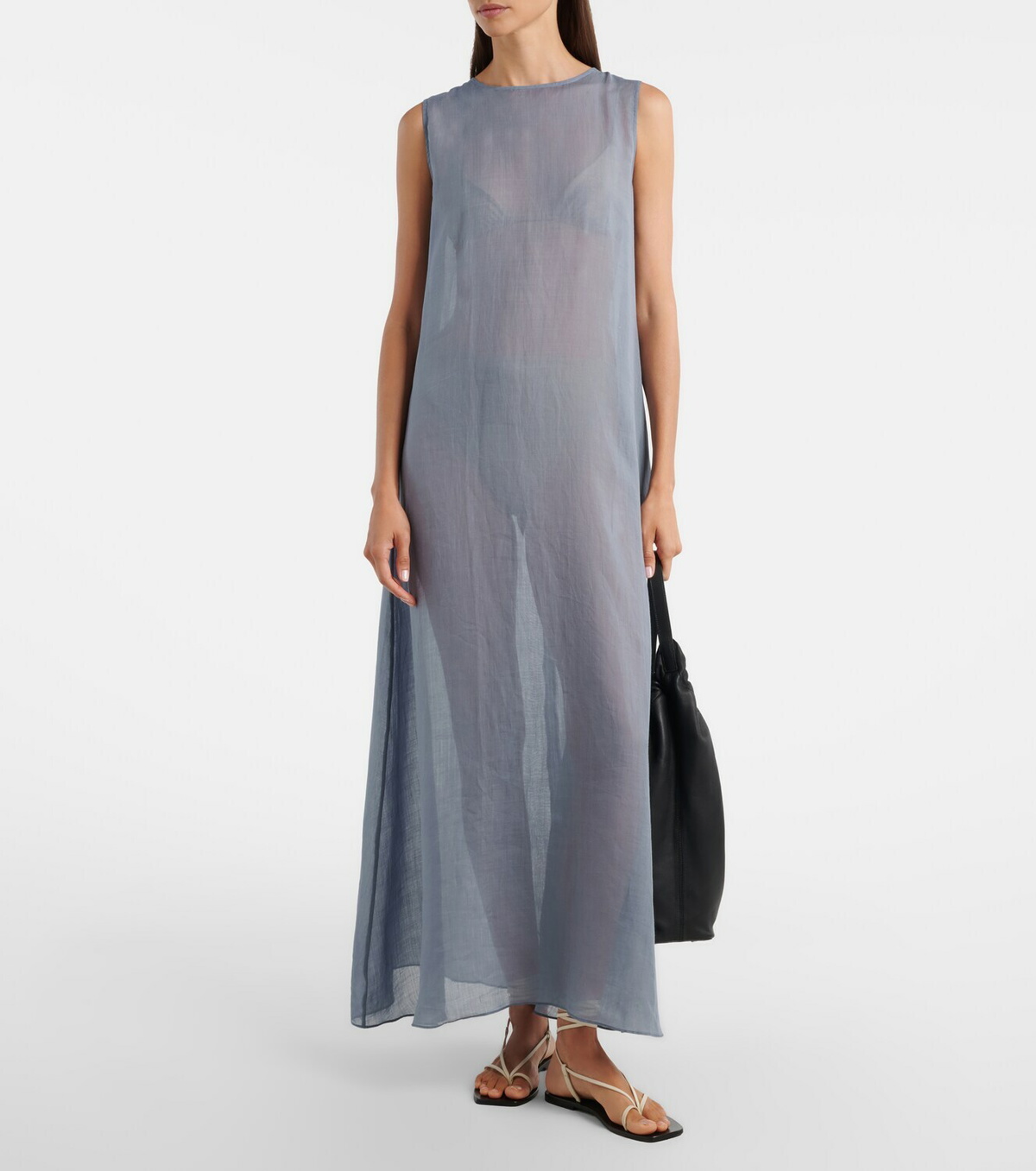 Leset Niko ramie maxi dress