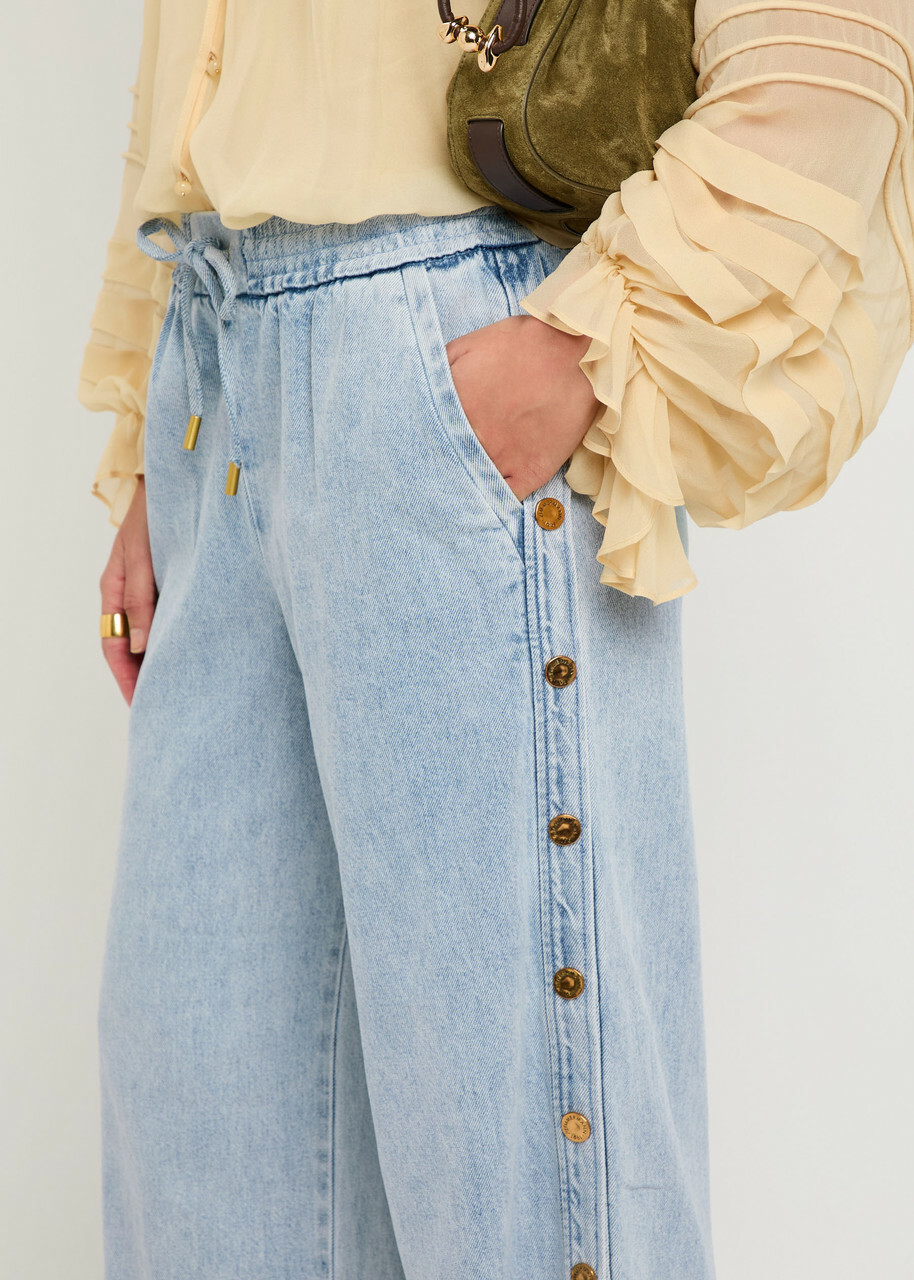 Zimmermann Rebellion Press-stud Denim Trousers