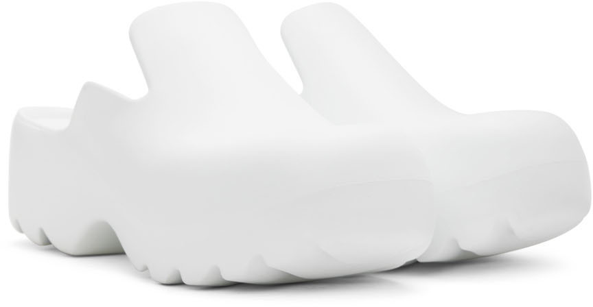 Bottega Veneta White Rubber Flash Clogs Bottega Veneta display picture 2