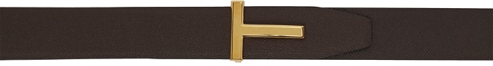 Photo: TOM FORD Brown & Tan Reversible T Icon Belt