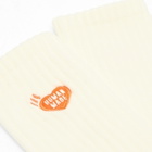 Human Made Men's Pile Heart Socks in White