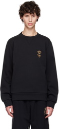Dolce&Gabbana Black Embroidered-Graphic Sweatshirt