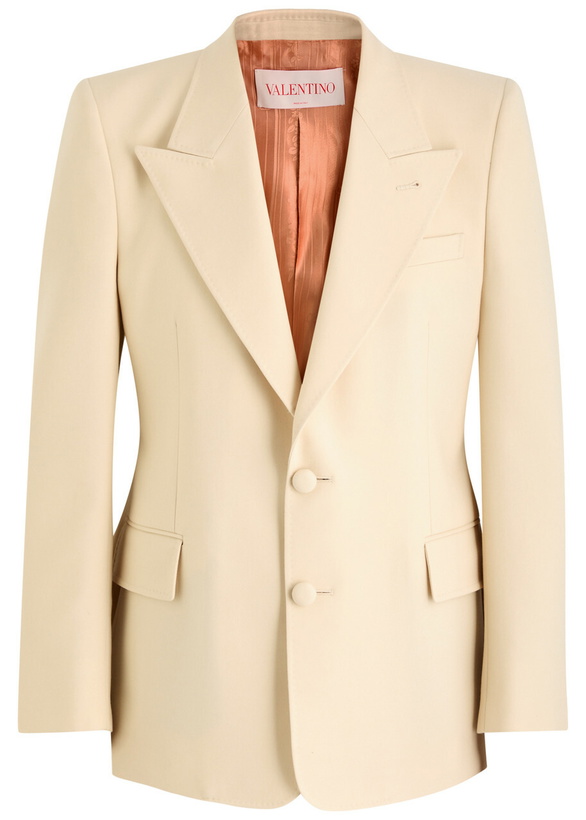 Photo: Valentino Garavani Wool Blazer Off White