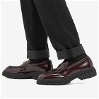 Fred Perry Men's Leather Loafer in Oxblood