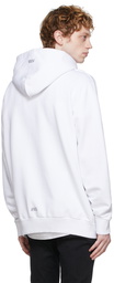 Marcelo Burlon County of Milan White Cross Logo Hoodie