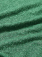 Officine Générale - Slub Stretch-Linen T-Shirt - Green