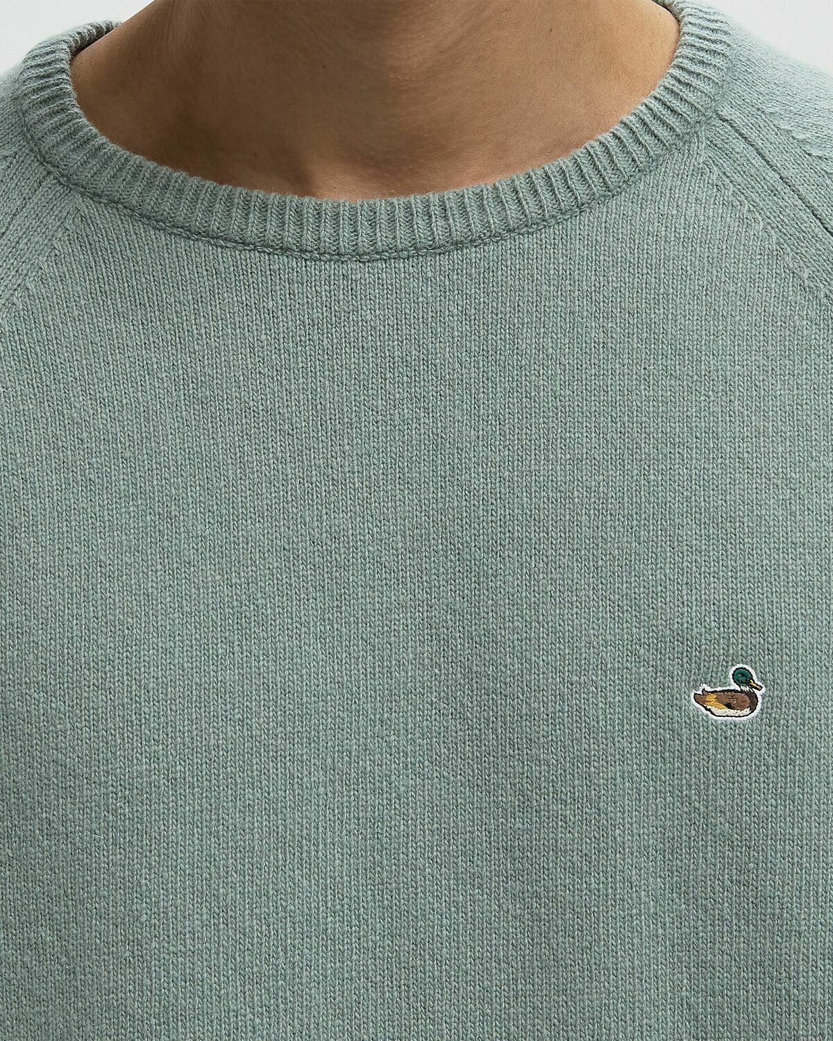 Edmmond Studios DUCK PATCH SWEATER Green Mens Pullover