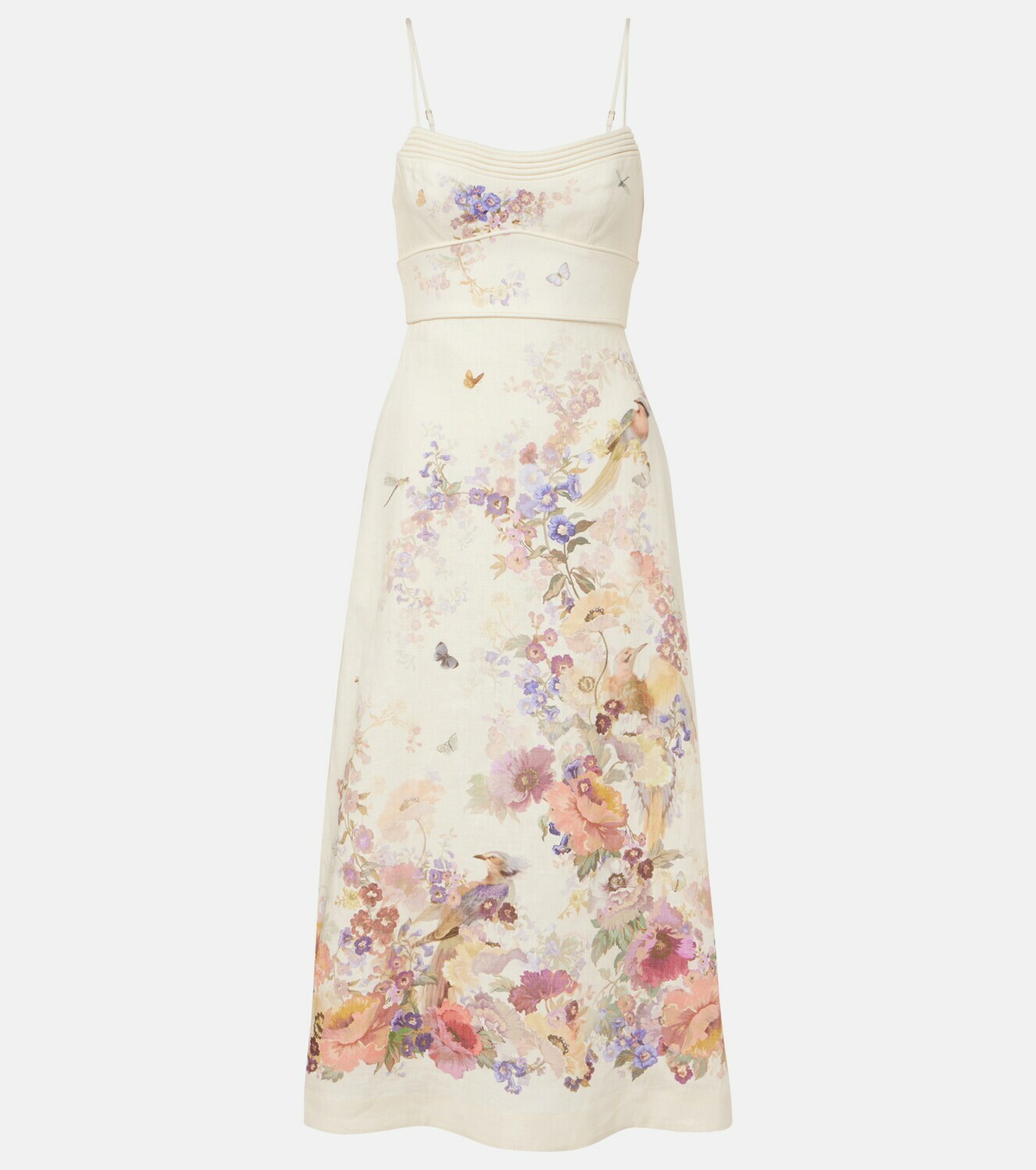 Zimmermann Alchemy floral linen midi dress