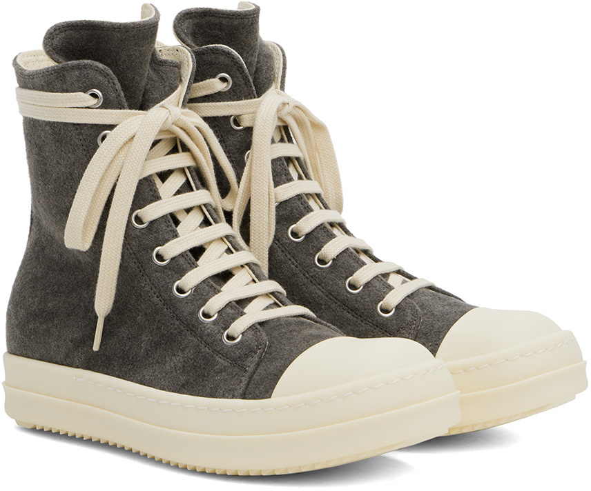 【RICK OWENS】ダークシャドウ PORTERVILLE HIGH VINTAGE SNEAKS Rick Owens DRKSHDW Gray Porterville Sneaks Sneakers Rick