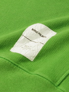 Norse Projects - Kristian Logo-Appliquéd Organic Cotton-Jersey Hoodie - Green