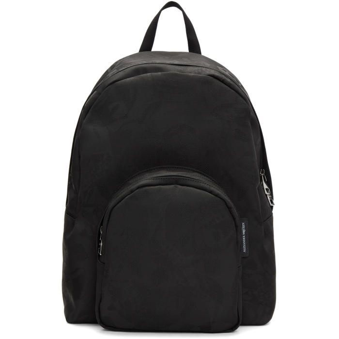 Photo: Alexander McQueen Black Small Jacquard Backpack 