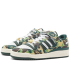 Adidas X Bape Forum 84 Low Sneakers in White/Off White
