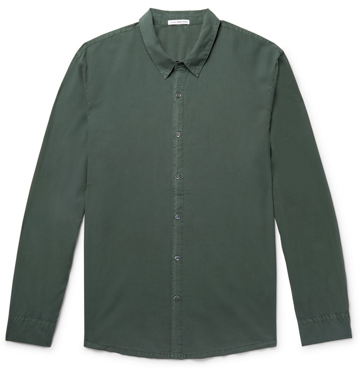 Photo: James Perse - Cotton-Poplin Shirt - Green