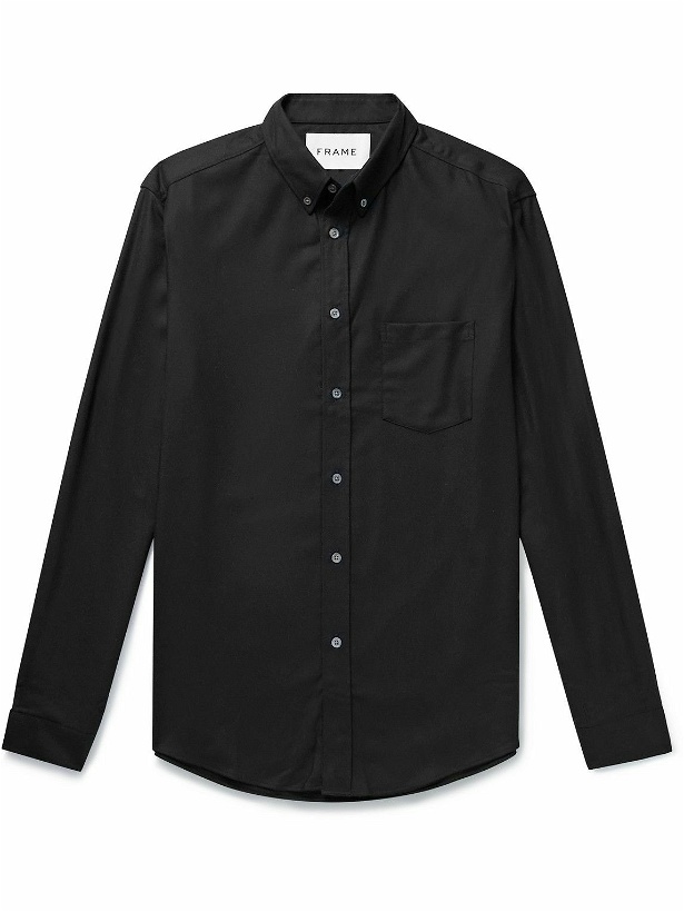 Photo: FRAME - Button-Down Collar Woven Shirt - Black