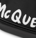 Alexander McQueen - Logo-Print Nylon Messenger Bag - Black