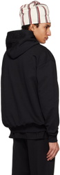 TSAU Black Printed Hoodie